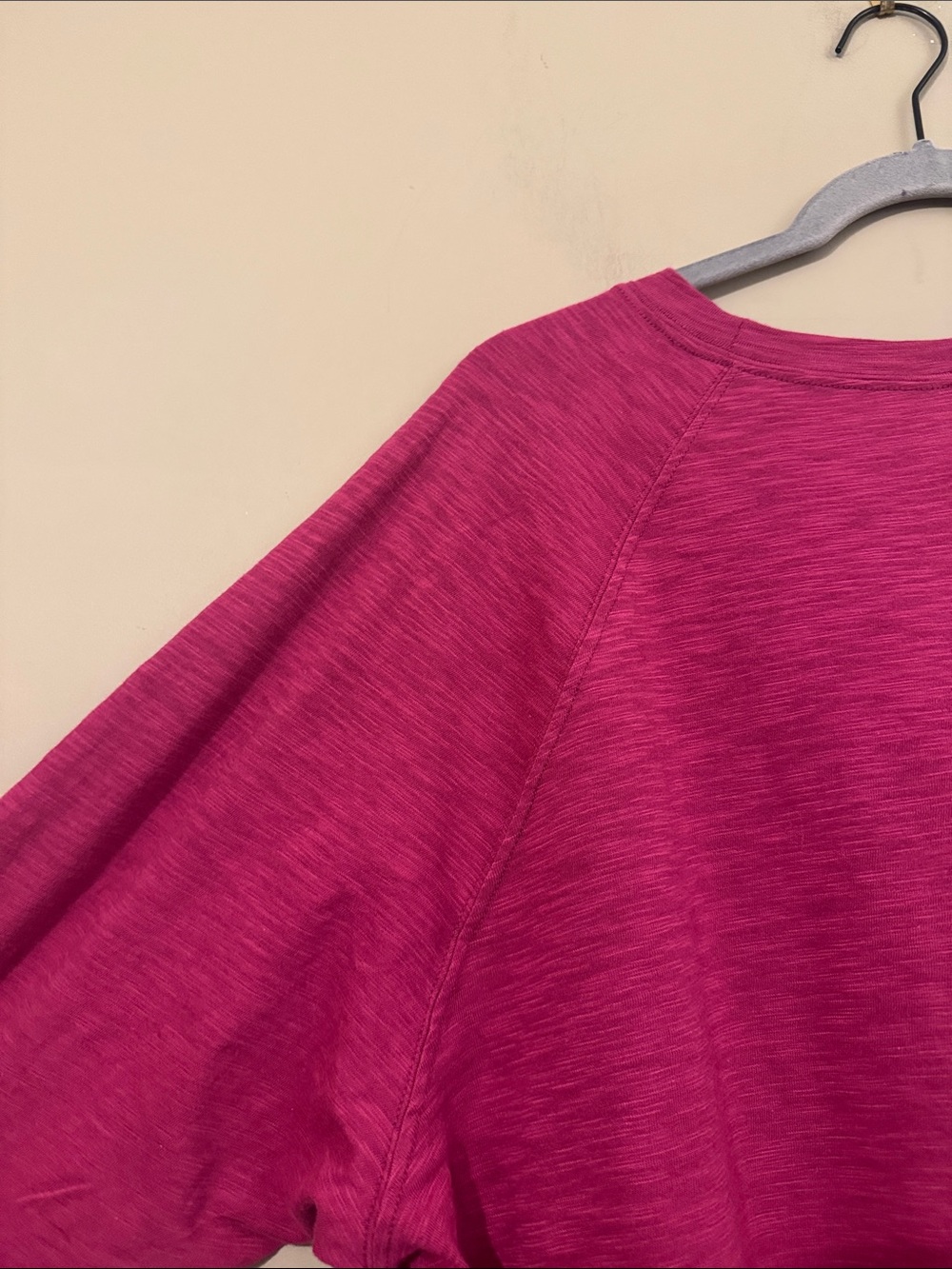 NWT- Zella All Day Slub Long Sleeve T-Shirt, Raspberry, size Large - Picture 9 of 12